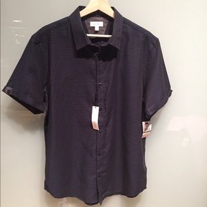 NWT Calvin Klein Short Sleeve Button Up